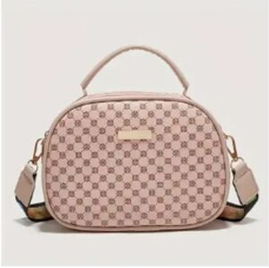 Stylish Vegan Leather Pink Printed Clutch. NWOT